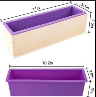 Wooden soap mold with Silicone